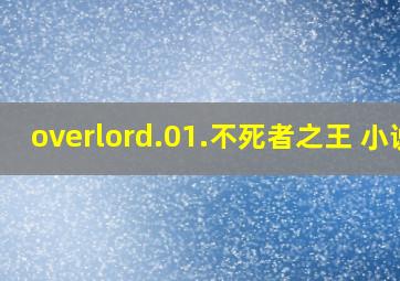 overlord.01.不死者之王 小说